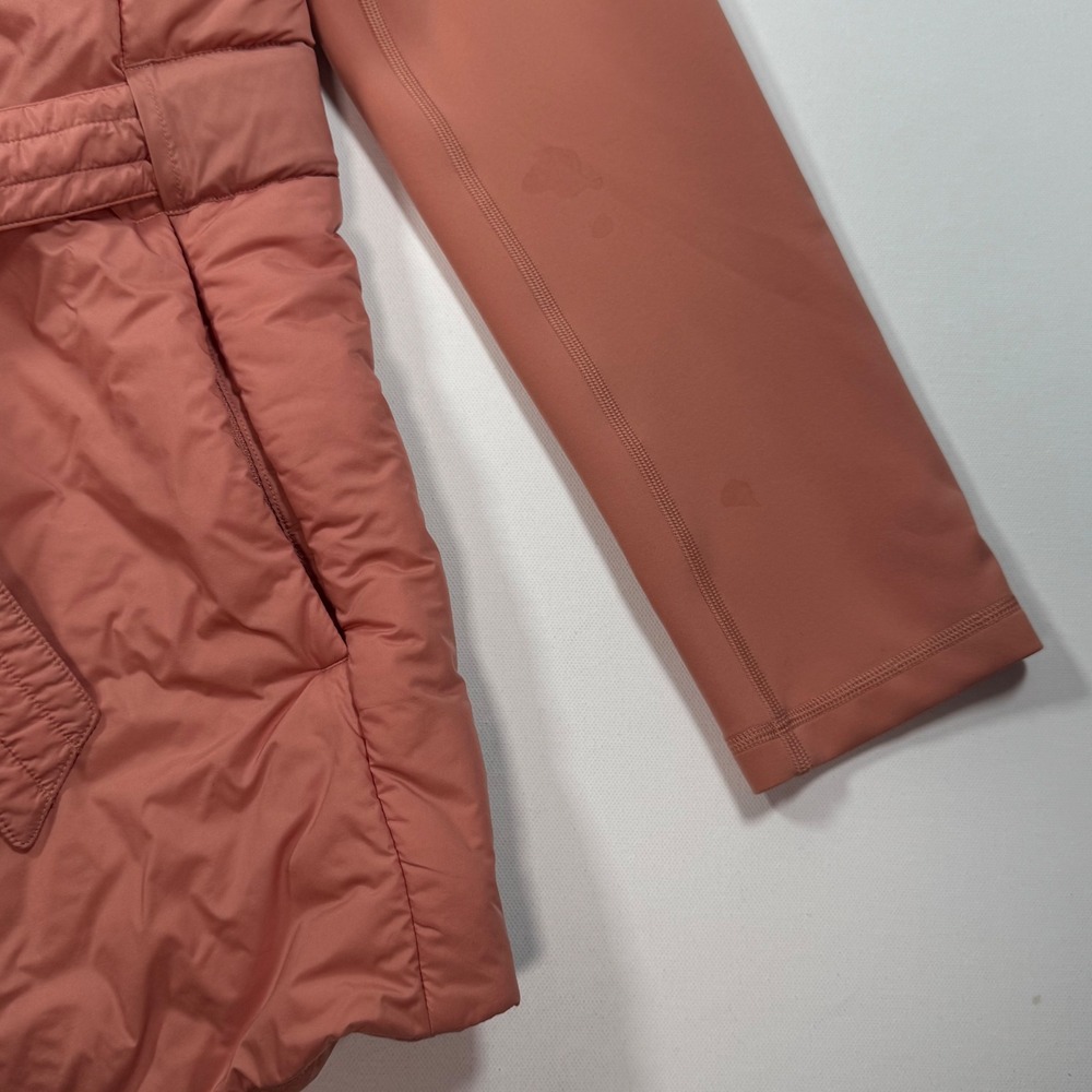 Lululemon Cloudscape Wrap Jacket PrimaLoft Insulated Belted Terracotta Pink S - Picture 4 of 12